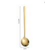 Stainless Steel Round Spoon Coffee Stirring