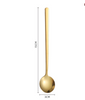 Stainless Steel Round Spoon Coffee Stirring