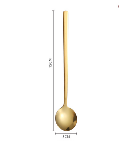 Stainless Steel Round Spoon Coffee Stirring