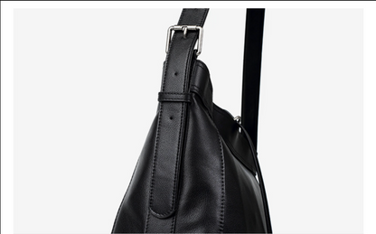 Genuine Leather Crossbody Messenger Bag for Men