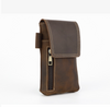 brown leather waist bags for men