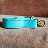 Turquoise hand tooled leather purse