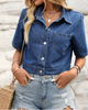 Women’s Casual Crop Denim Jacket