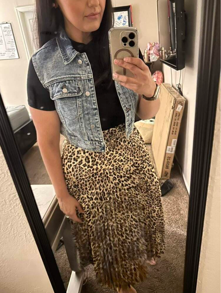 denim jeans cropped top women