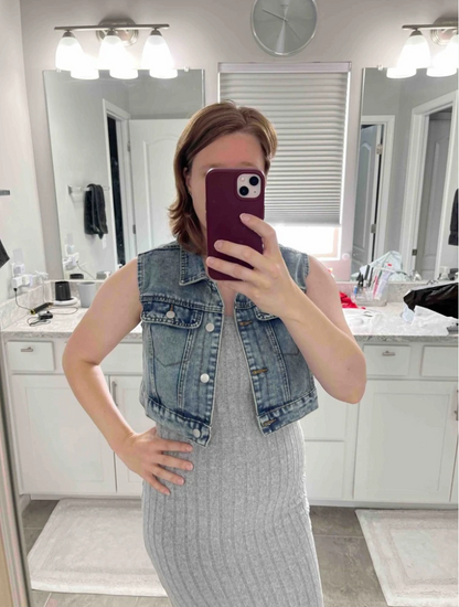 denim jeans cropped top women
