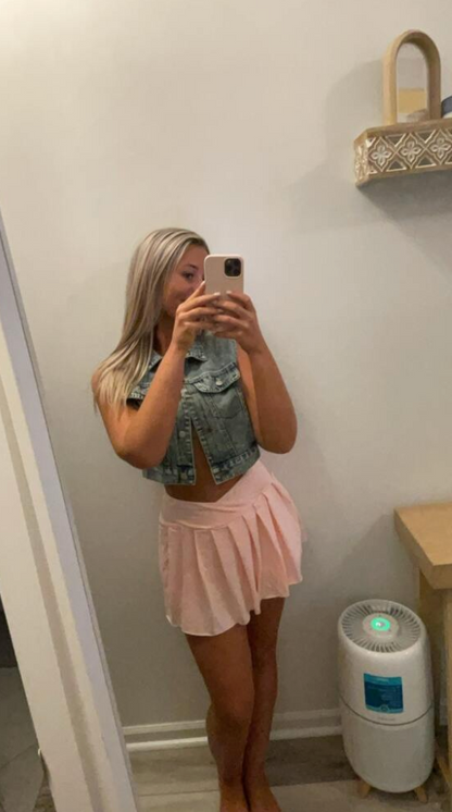 denim jeans cropped top women