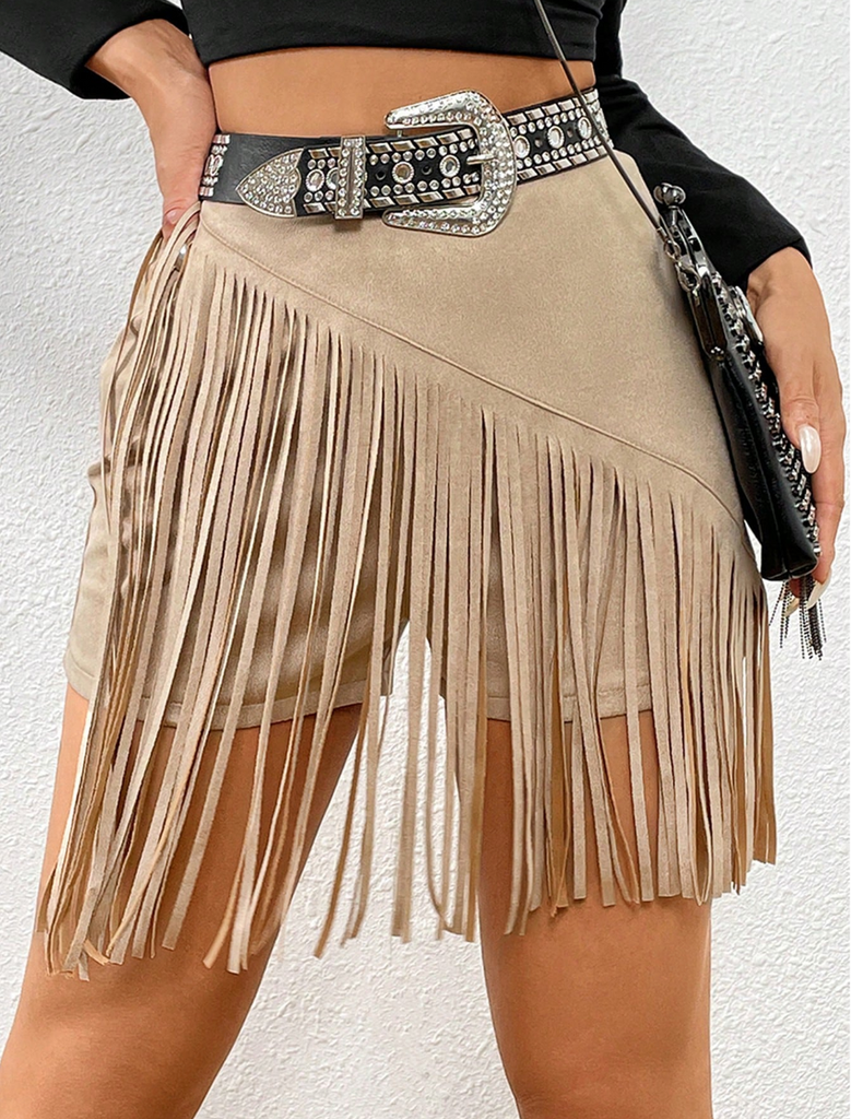 Mid Waist Festival Mini Skirt Shorts