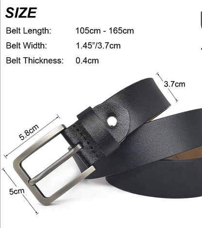 Real Leather Casual Belts for Jeans Men's