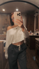 Women's Long Sleeve Casual Blouse Crop Top
