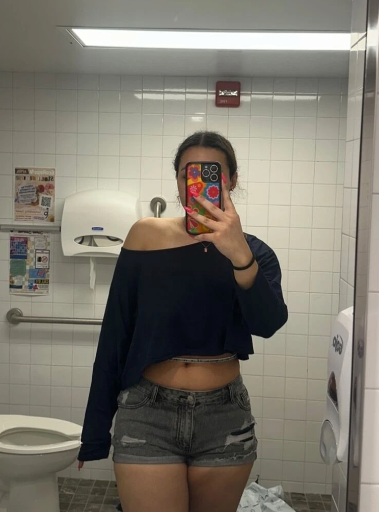Women's Long Sleeve Casual Blouse Crop Top