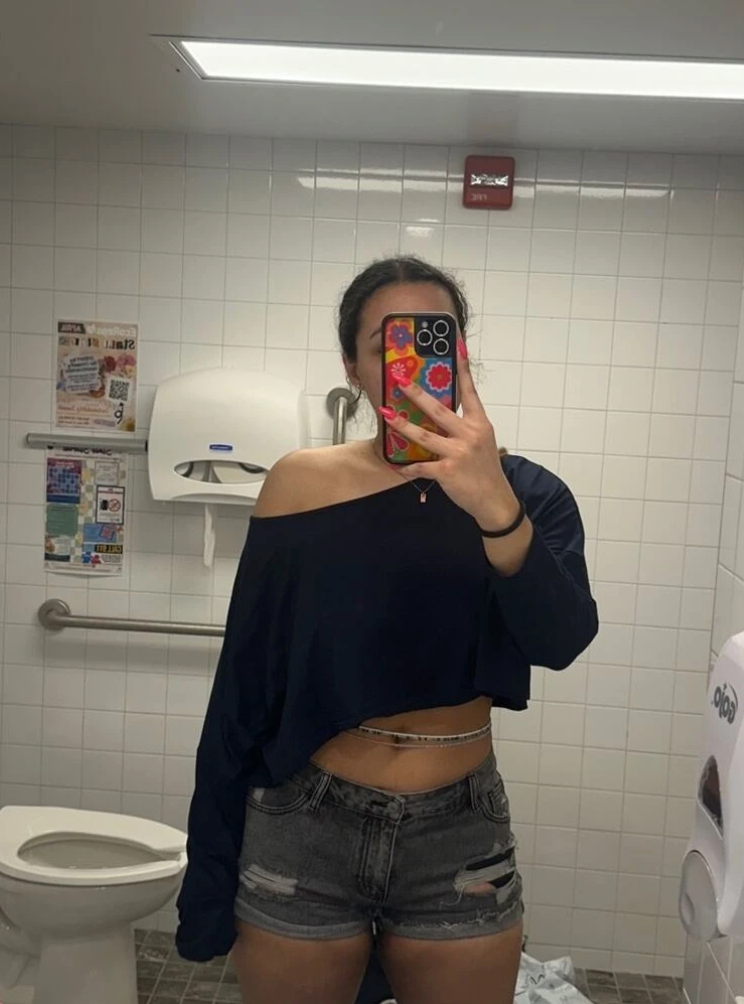Women's Long Sleeve Casual Blouse Crop Top