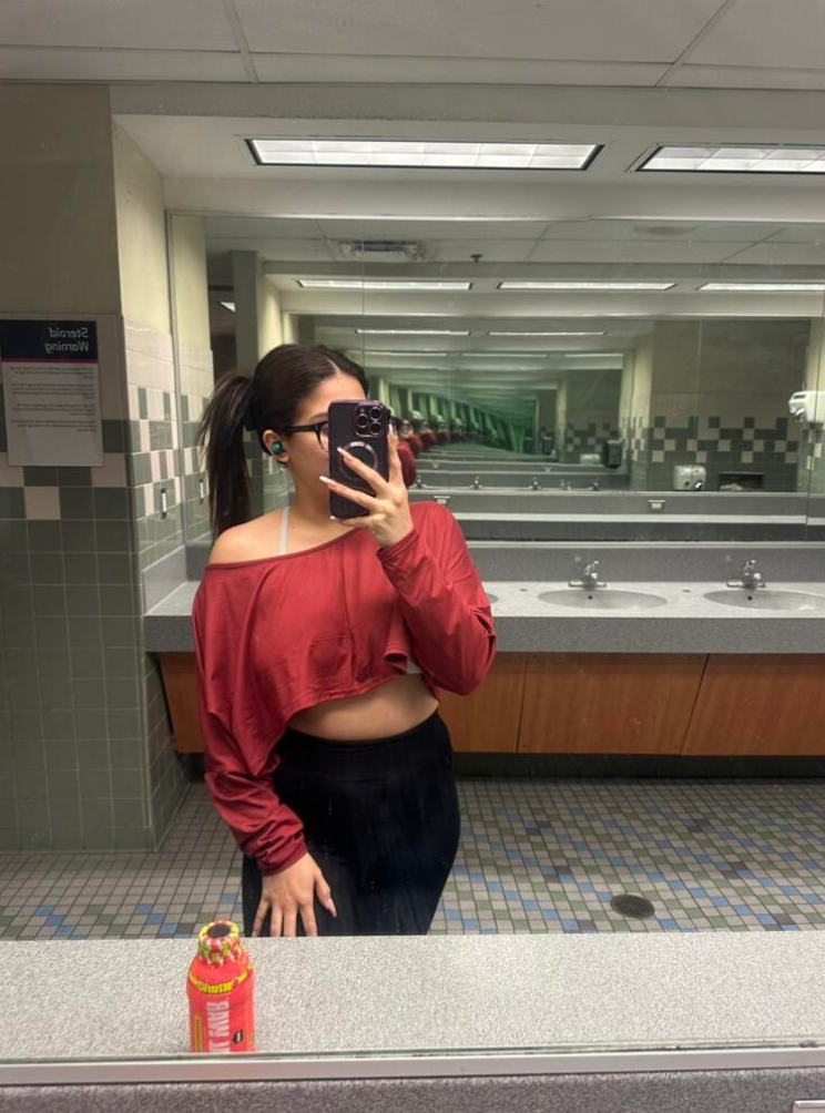 Women's Long Sleeve Casual Blouse Crop Top