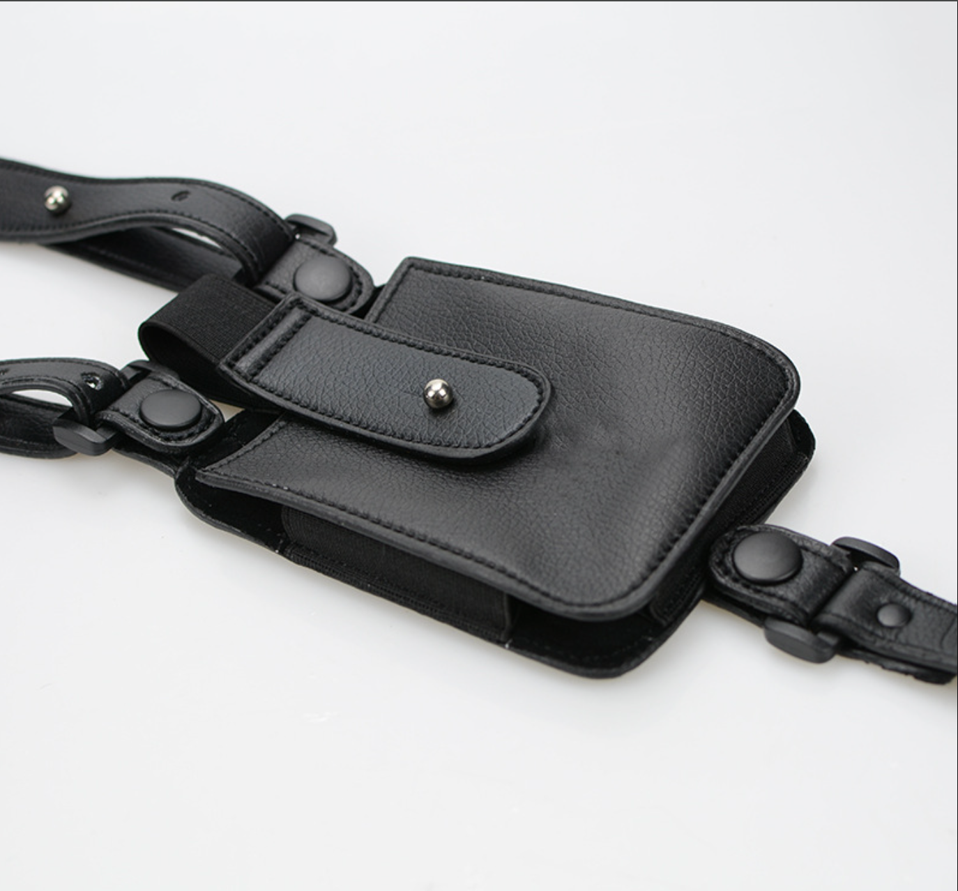 Leather Underarm Holster Wallet Mobile Phone Bag for Shoulder