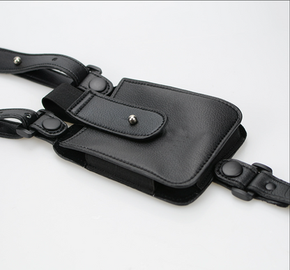 Leather Underarm Holster Wallet Mobile Phone Bag for Shoulder
