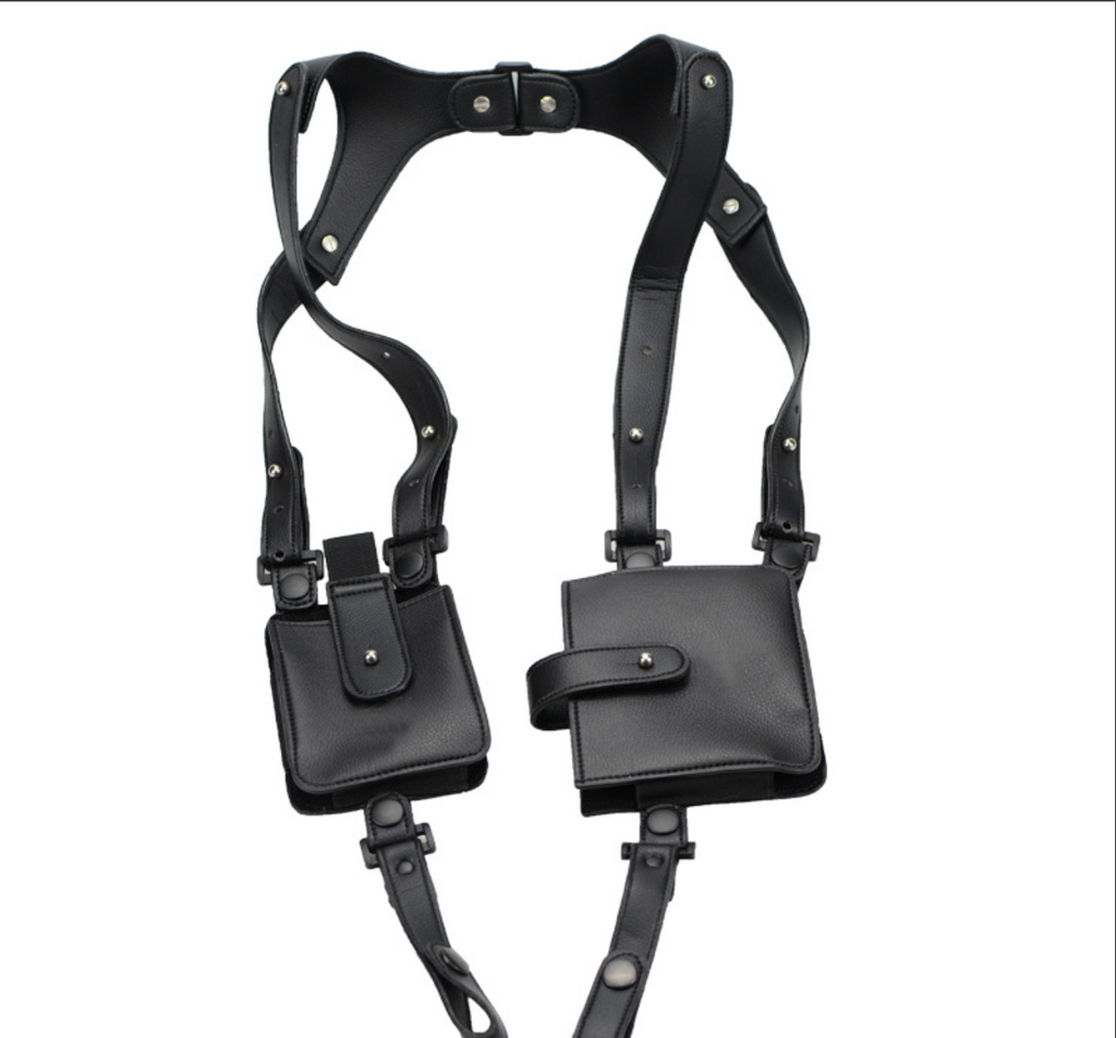 Leather Underarm Holster Wallet Mobile Phone Bag for Shoulder