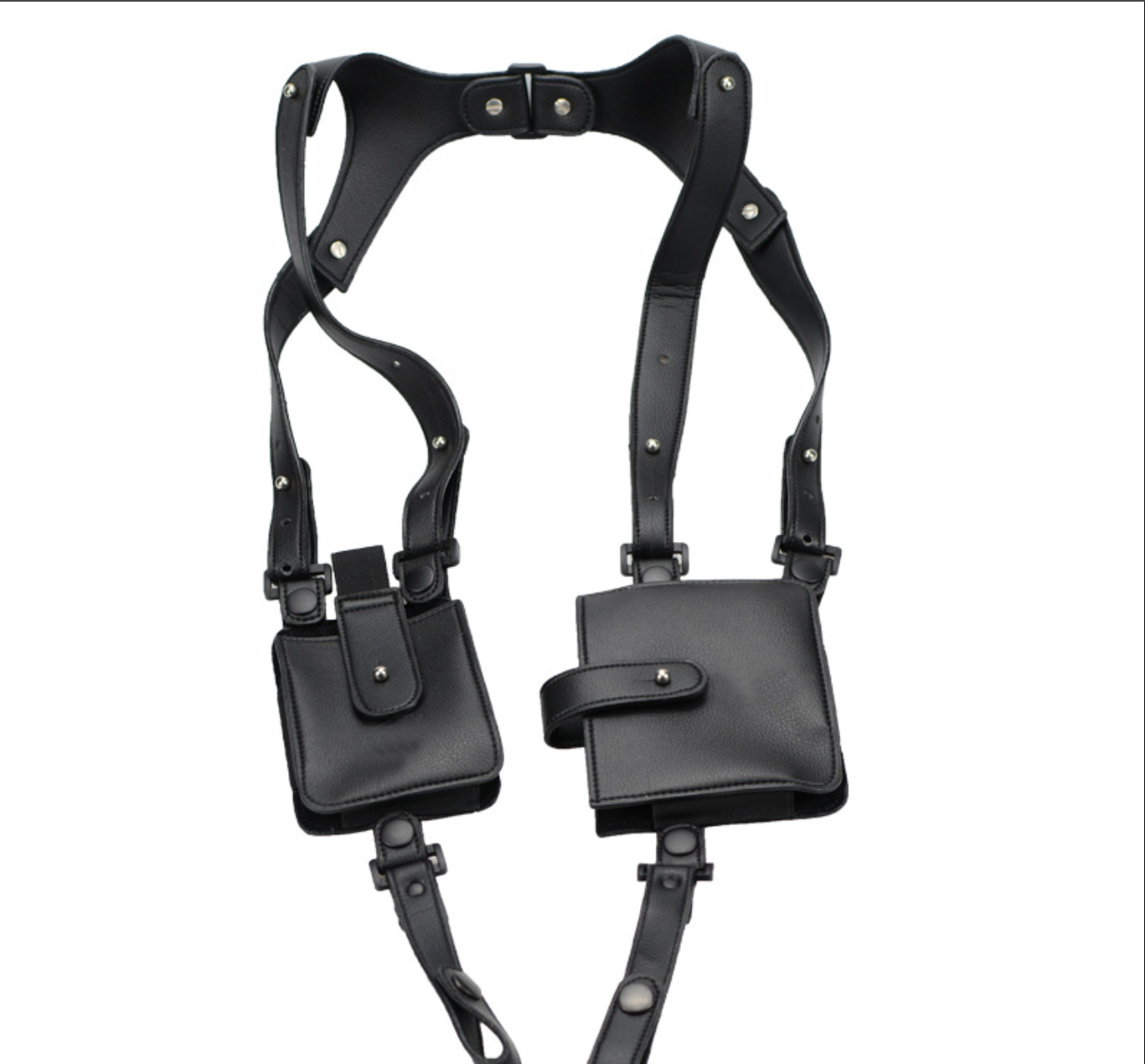 Leather Underarm Holster Wallet Mobile Phone Bag for Shoulder