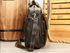 Genuine Leather Office Bag with Trolley Strap