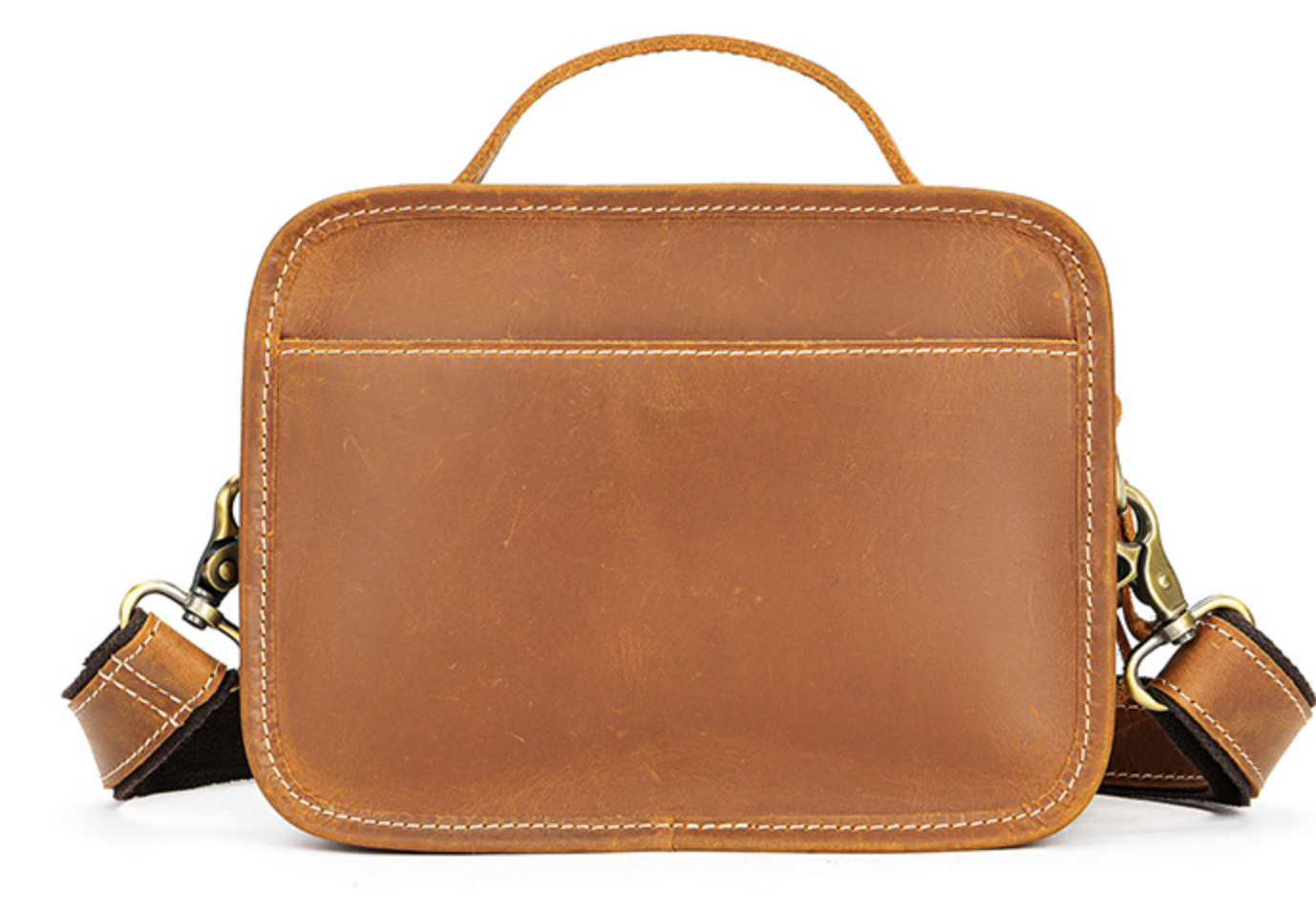 Men’s Genuine Leather Chest Crossbody Bag