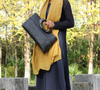 Black Woven Straw Handbag Summer Beach Tote