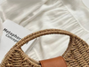 Straw Woven Beach Crossbody Bag for Women