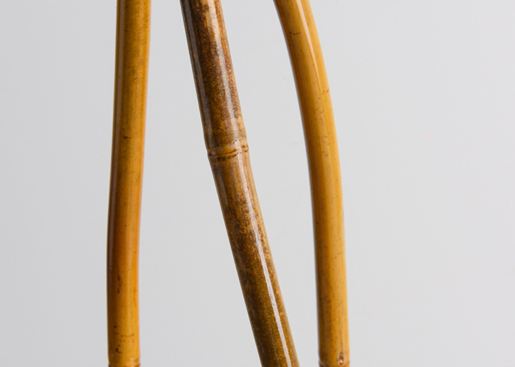 Modern Boho Bamboo Floor Lamp Handmade Rattan