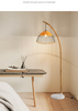 Modern Boho Bamboo Floor Lamp Handmade Rattan