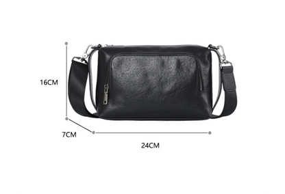 Moderne Brusttasche aus echtem Leder mit smarter Innenaufteilung und verstellbarem Riemen – stilvoll und funktional zugleich.

