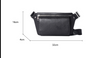 Men's Small Leather Chest Bag with Strap