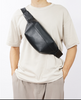 Men’s Leather Waist Bag Crossbody for Travel