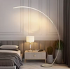 Half Moon Arc Floor Lamp Modern Boho Curved Lighting
