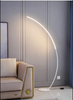Half Moon Arc Floor Lamp Modern Boho Curved Lighting