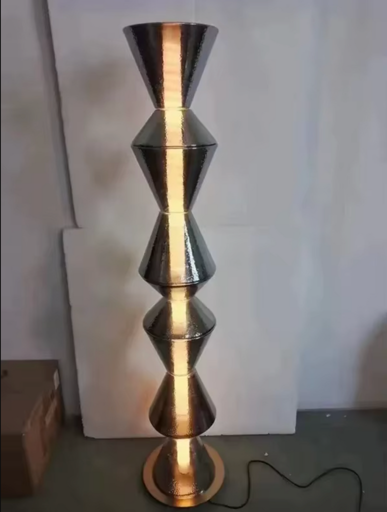 Nordic Geometric Column Floor Lamp for Living Room and Bedroom