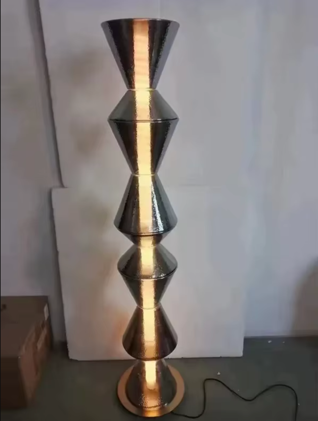 Nordic Geometric Column Floor Lamp for Living Room and Bedroom