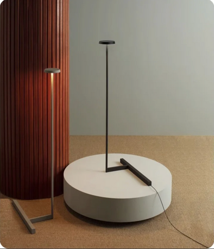 Italian Art Deco Iron LED Floor Lamp Minimalist Corner Light
