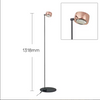 Modern Minimalist Floor Lamp with Adjustable Head Reading Light