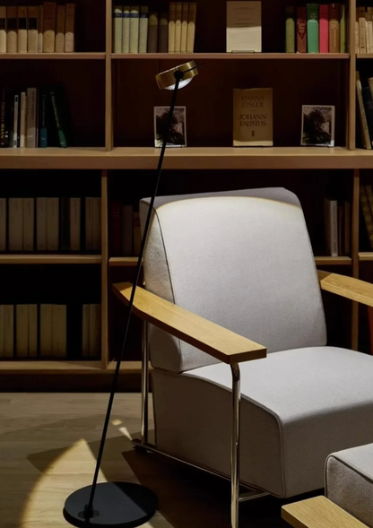 Modern Minimalist Floor Lamp with Adjustable Head Reading Light