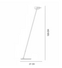 Modern Minimalist Floor Lamp with Adjustable Head Reading Light