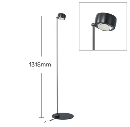 Modern Minimalist Floor Lamp with Adjustable Head Reading Light
