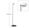 Modern Minimalist Floor Lamp with Adjustable Head Reading Light