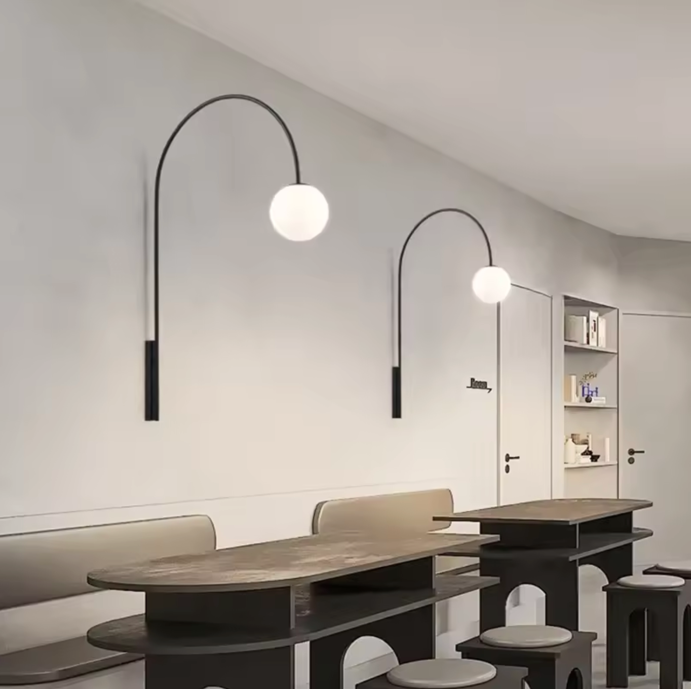 Modern Wall Lamp Black Cone Wall Light