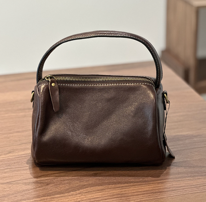 Genuine Leather Shoulder Bag for Women Top Handle