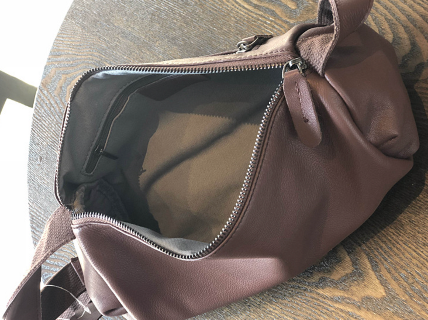 Genuine Leather Shoulder Crossbody Bag for Women Soft Wrinkled