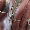 Brown Leather Backpack for Women Soft Cowhide Travel Bag