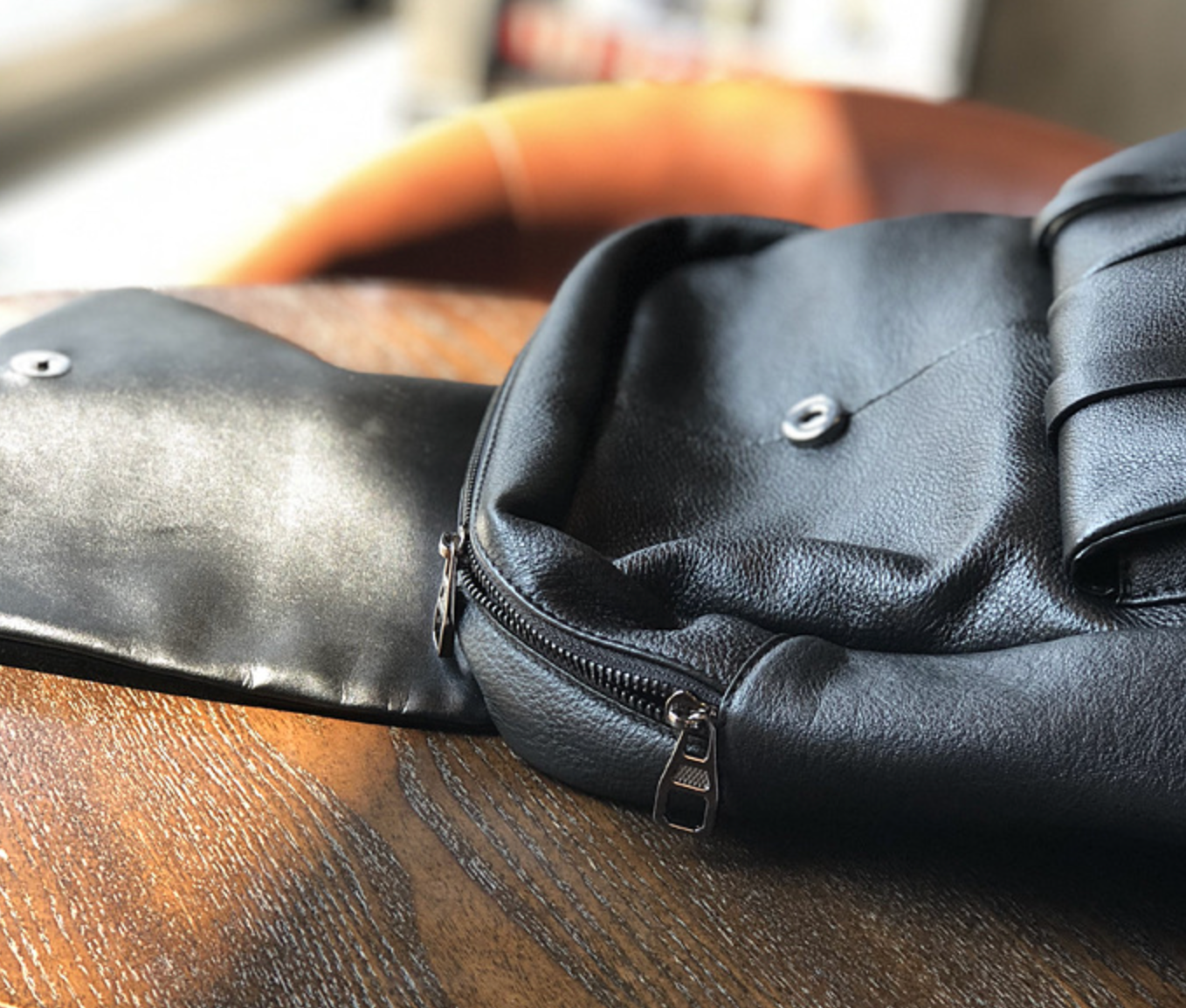 Women Leather Backpack with Laptop Compartment