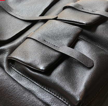Women Leather Backpack with Laptop Compartment