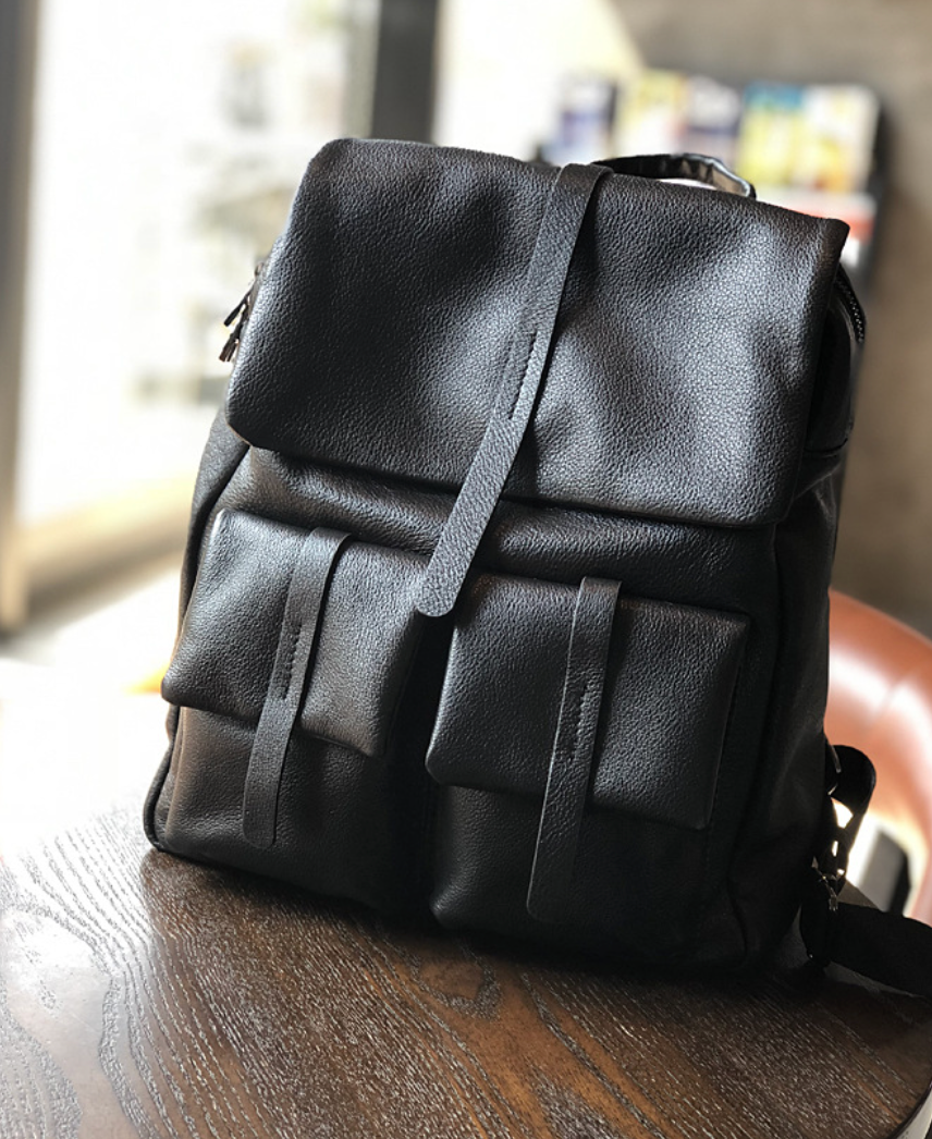 Women Leather Backpack with Laptop Compartment
