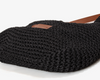 Black Woven Armpit Shoulder Purse Bag