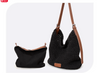 Black Woven Armpit Shoulder Purse Bag