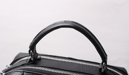 genuine leather ladies pillow shoulder bag