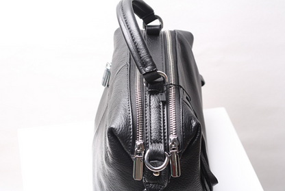 genuine leather ladies pillow shoulder bag